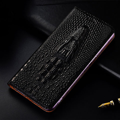 Coque Portefeuille Livre Cuir Etui Clapet H03P pour Xiaomi Poco F5 Pro 5G Noir