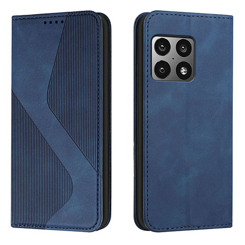 Coque Portefeuille Livre Cuir Etui Clapet H03X pour OnePlus 10 Pro 5G Bleu