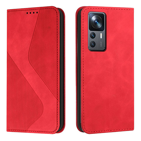 Coque Portefeuille Livre Cuir Etui Clapet H03X pour Xiaomi Mi 12T Pro 5G Rouge