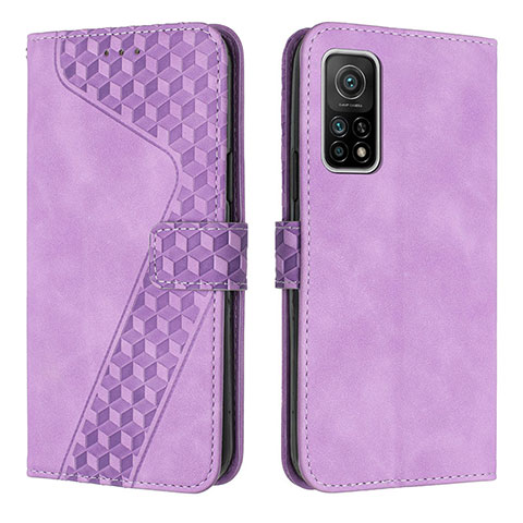 Coque Portefeuille Livre Cuir Etui Clapet H04X pour Xiaomi Mi 10T 5G Violet
