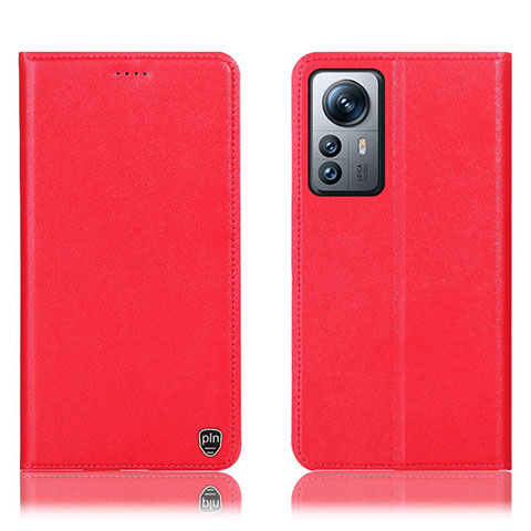 Coque Portefeuille Livre Cuir Etui Clapet H07P pour Xiaomi Mi 12 Pro 5G Rouge
