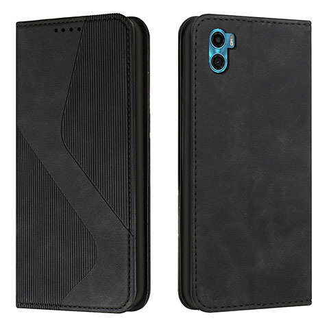 Coque Portefeuille Livre Cuir Etui Clapet H07X pour Motorola Moto E22S Noir