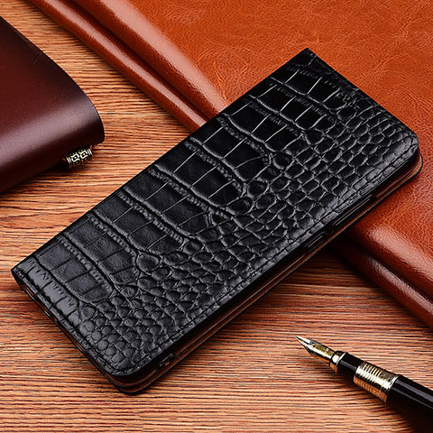 Coque Portefeuille Livre Cuir Etui Clapet H08P pour Nokia C12 Noir