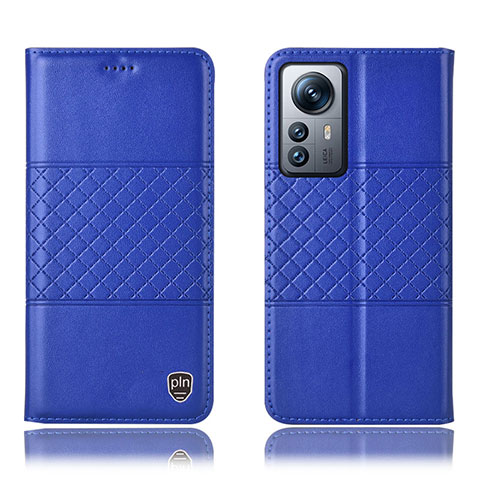 Coque Portefeuille Livre Cuir Etui Clapet H09P pour Xiaomi Mi 12 Pro 5G Bleu