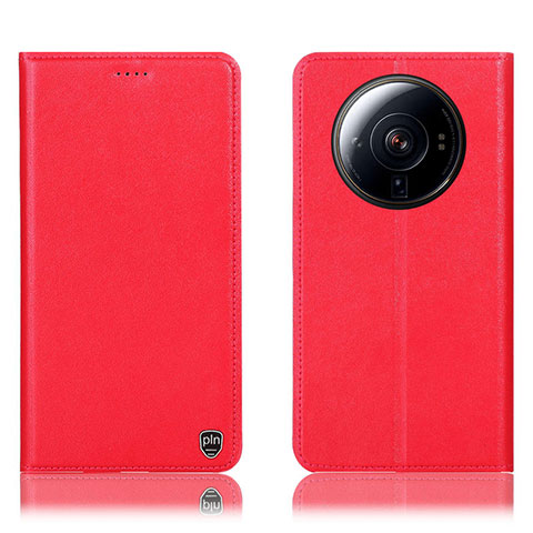 Coque Portefeuille Livre Cuir Etui Clapet H09P pour Xiaomi Mi 12S Ultra 5G Rouge