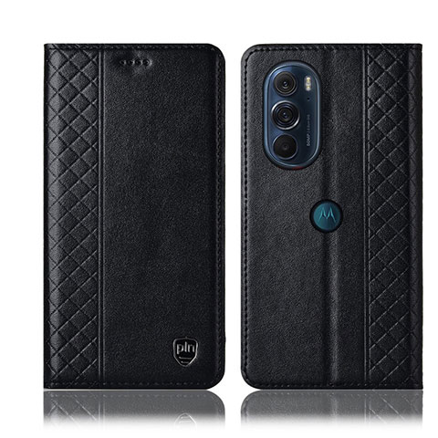 Coque Portefeuille Livre Cuir Etui Clapet H11P pour Motorola Moto Edge Plus (2022) 5G Noir