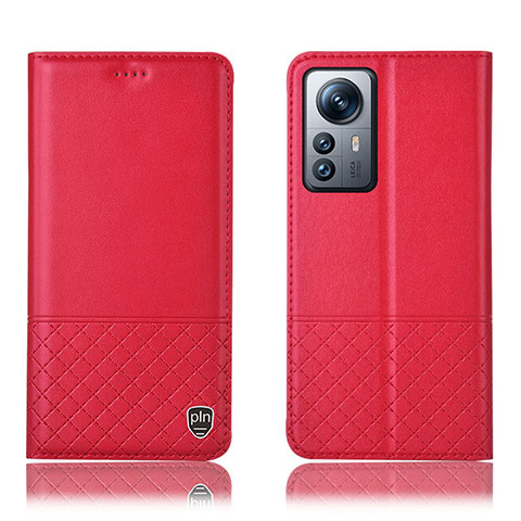 Coque Portefeuille Livre Cuir Etui Clapet H11P pour Xiaomi Mi 12 5G Rouge