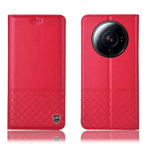 Coque Portefeuille Livre Cuir Etui Clapet H11P pour Xiaomi Mi 12S Ultra 5G Rouge