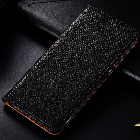 Coque Portefeuille Livre Cuir Etui Clapet H15P pour Samsung Galaxy A9 Star Lite Noir