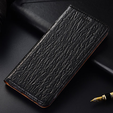 Coque Portefeuille Livre Cuir Etui Clapet H18P pour Samsung Galaxy Note 10 5G Noir