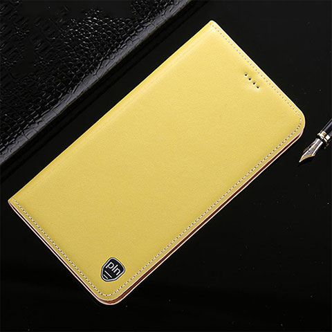 Coque Portefeuille Livre Cuir Etui Clapet H21P pour Sony Xperia XA2 Ultra Jaune