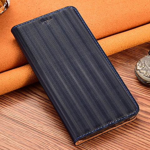 Coque Portefeuille Livre Cuir Etui Clapet H23P pour Oppo A33 Bleu