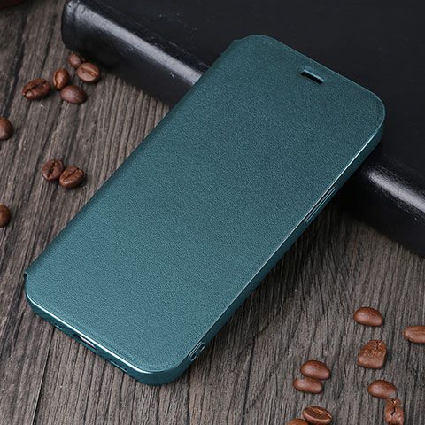Coque Portefeuille Livre Cuir Etui Clapet H25 pour Apple iPhone 14 Vert