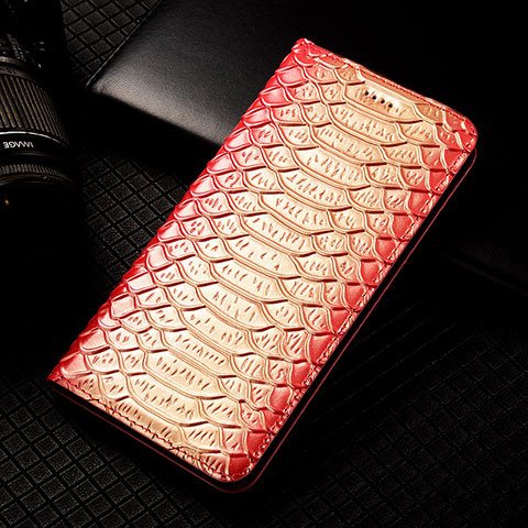 Coque Portefeuille Livre Cuir Etui Clapet H25P pour Apple iPhone 14 Rose