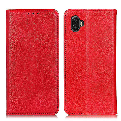 Coque Portefeuille Livre Cuir Etui Clapet K01Z pour Samsung Galaxy XCover 6 Pro 5G Rouge