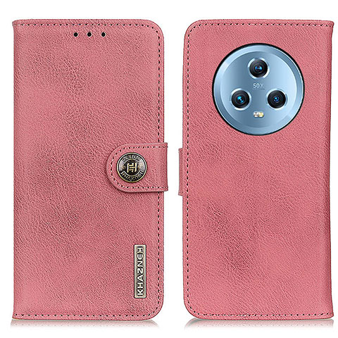 Coque Portefeuille Livre Cuir Etui Clapet K02Z pour Huawei Honor Magic5 5G Rose