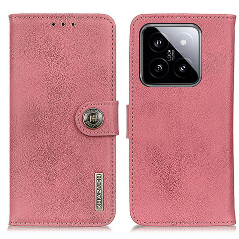 Coque Portefeuille Livre Cuir Etui Clapet K02Z pour Xiaomi Mi 14 Pro 5G Gris