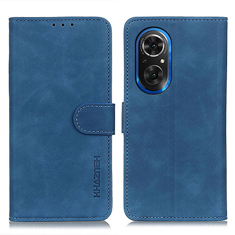 Coque Portefeuille Livre Cuir Etui Clapet K03Z pour Huawei Honor 50 SE 5G Bleu