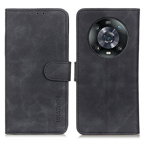 Coque Portefeuille Livre Cuir Etui Clapet K03Z pour Huawei Honor Magic4 Pro 5G Noir