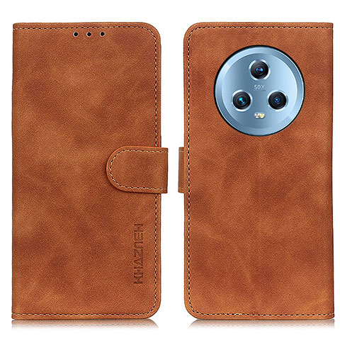 Coque Portefeuille Livre Cuir Etui Clapet K03Z pour Huawei Honor Magic5 5G Marron