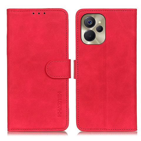 Coque Portefeuille Livre Cuir Etui Clapet K03Z pour Realme 10T 5G Rouge