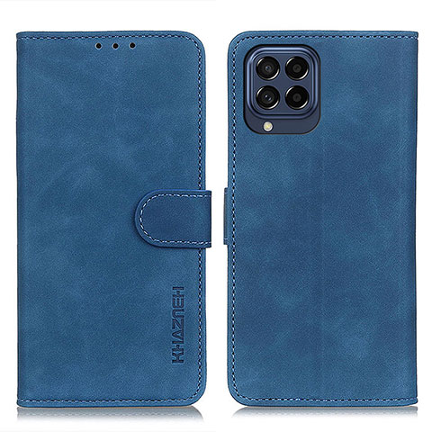 Coque Portefeuille Livre Cuir Etui Clapet K03Z pour Samsung Galaxy M53 5G Bleu