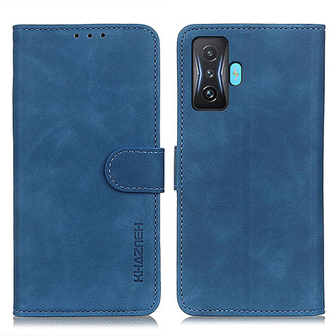 Coque Portefeuille Livre Cuir Etui Clapet K03Z pour Xiaomi Poco F4 GT 5G Bleu