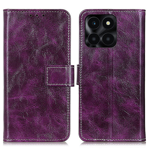 Coque Portefeuille Livre Cuir Etui Clapet K04Z pour Huawei Honor X6a Violet