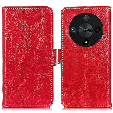 Coque Portefeuille Livre Cuir Etui Clapet K04Z pour Huawei Honor X9b 5G Rouge
