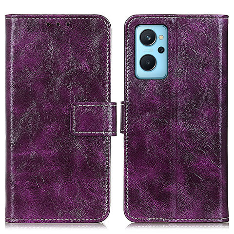 Coque Portefeuille Livre Cuir Etui Clapet K04Z pour Oppo A96 4G Violet