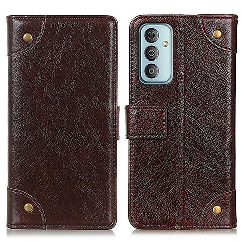 Coque Portefeuille Livre Cuir Etui Clapet K06Z pour Samsung Galaxy M13 4G Marron