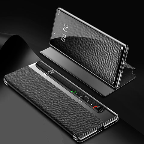 Coque Portefeuille Livre Cuir Etui Clapet K07 pour Huawei Mate 40 Pro Noir