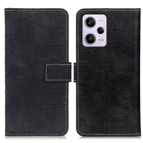 Coque Portefeuille Livre Cuir Etui Clapet K07Z pour Xiaomi Redmi Note 12 Explorer Noir