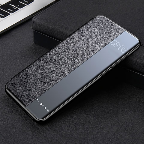 Coque Portefeuille Livre Cuir Etui Clapet K09 pour Huawei Mate 40 Pro Noir