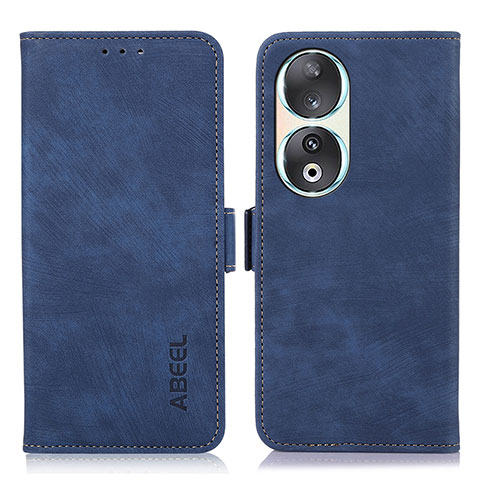 Coque Portefeuille Livre Cuir Etui Clapet K09Z pour Huawei Honor 90 5G Bleu