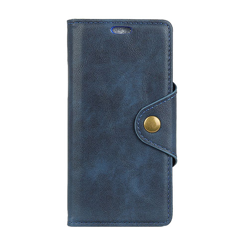 Coque Portefeuille Livre Cuir Etui Clapet L01 pour Asus Zenfone 5 ZE620KL Bleu