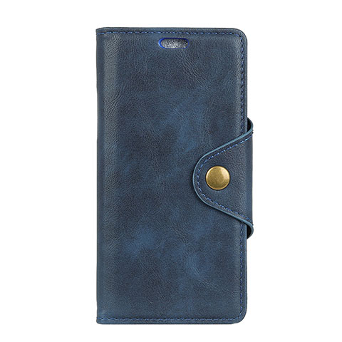Coque Portefeuille Livre Cuir Etui Clapet L01 pour HTC U12 Life Bleu