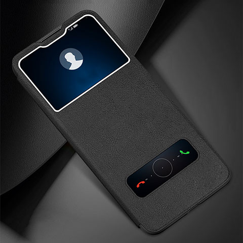 Coque Portefeuille Livre Cuir Etui Clapet L01 pour Huawei Honor 30 Lite 5G Noir