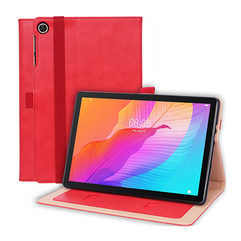 Coque Portefeuille Livre Cuir Etui Clapet L01 pour Huawei MatePad T 10s 10.1 Rouge