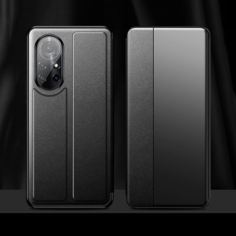 Coque Portefeuille Livre Cuir Etui Clapet L01 pour Huawei Nova 8 Pro 5G Noir
