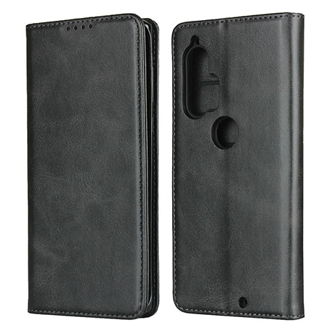 Coque Portefeuille Livre Cuir Etui Clapet L01 pour Motorola Moto Edge Plus Noir