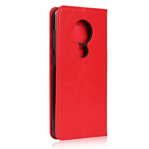 Coque Portefeuille Livre Cuir Etui Clapet L01 pour Nokia 7.2 Rouge