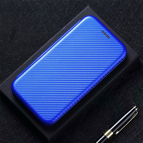 Coque Portefeuille Livre Cuir Etui Clapet L01 pour Oppo A15 Bleu