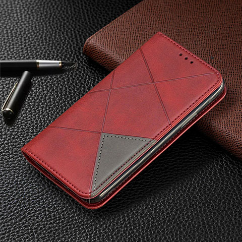 Coque Portefeuille Livre Cuir Etui Clapet L01 pour Samsung Galaxy A31 Rouge
