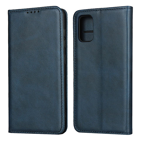 Coque Portefeuille Livre Cuir Etui Clapet L01 pour Samsung Galaxy A41 Bleu