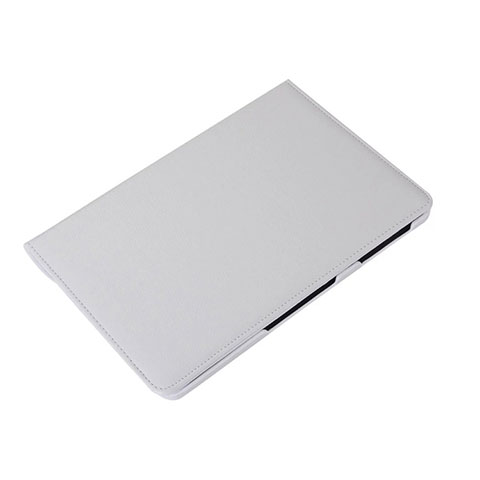 Coque Portefeuille Livre Cuir Etui Clapet L01 pour Samsung Galaxy Tab S6 Lite 4G 10.4 SM-P615 Blanc
