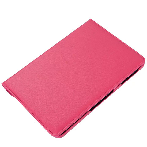 Coque Portefeuille Livre Cuir Etui Clapet L01 pour Samsung Galaxy Tab S6 Lite 4G 10.4 SM-P615 Rose Rouge