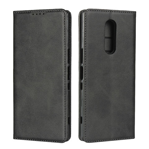 Coque Portefeuille Livre Cuir Etui Clapet L01 pour Sony Xperia 1 Noir