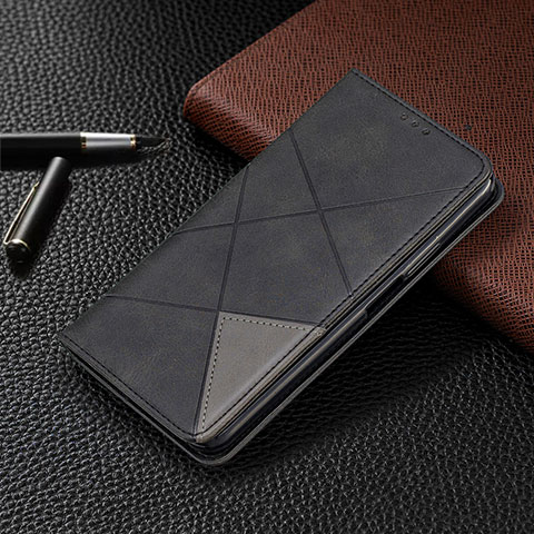 Coque Portefeuille Livre Cuir Etui Clapet L01 pour Vivo X50 Pro 5G Noir