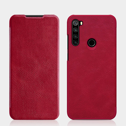 Coque Portefeuille Livre Cuir Etui Clapet L01 pour Xiaomi Redmi Note 8T Rouge